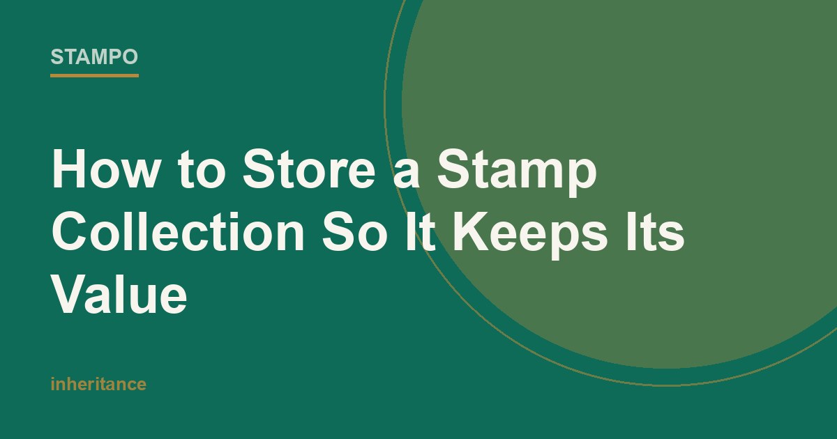 Stockbooks and glassine envelopes arranged on a shelf in a cool dry room, a careful stamp storage setup